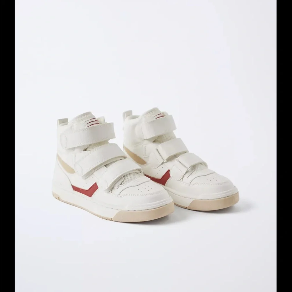 Zara kids, strappy high top sneakers, size 13.5